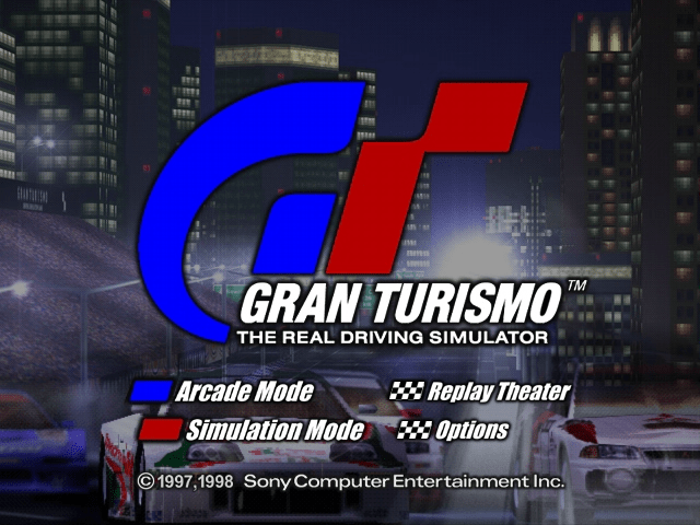 Gran Turismo title screen for Playstation